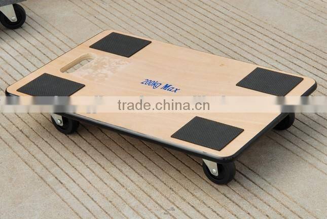 wooden flower moving dolly wood pallet cart