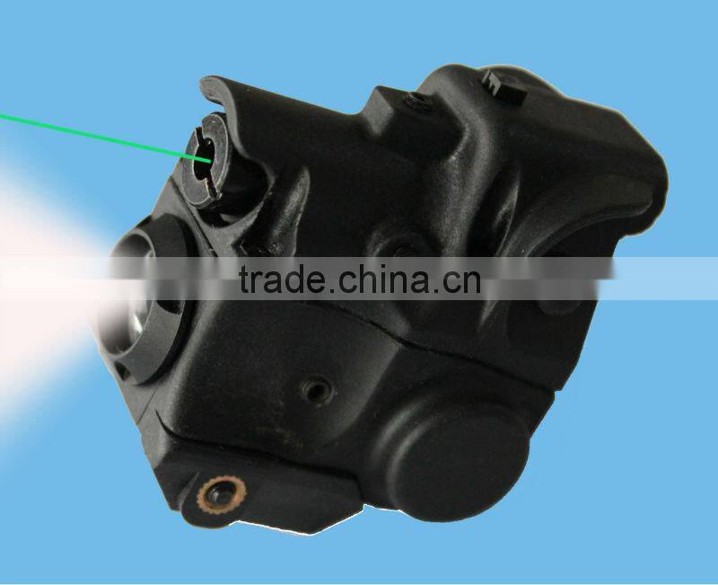 Super compact tactical green laser sight scope with strobe 80 lumens CREE Q5 led light combo (FDA certified)