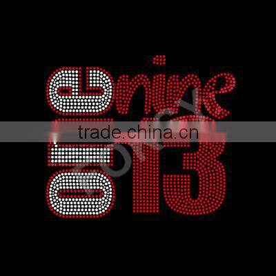 Wholesale Custom Tigers Letters Rhinestone Hotfix Transfers