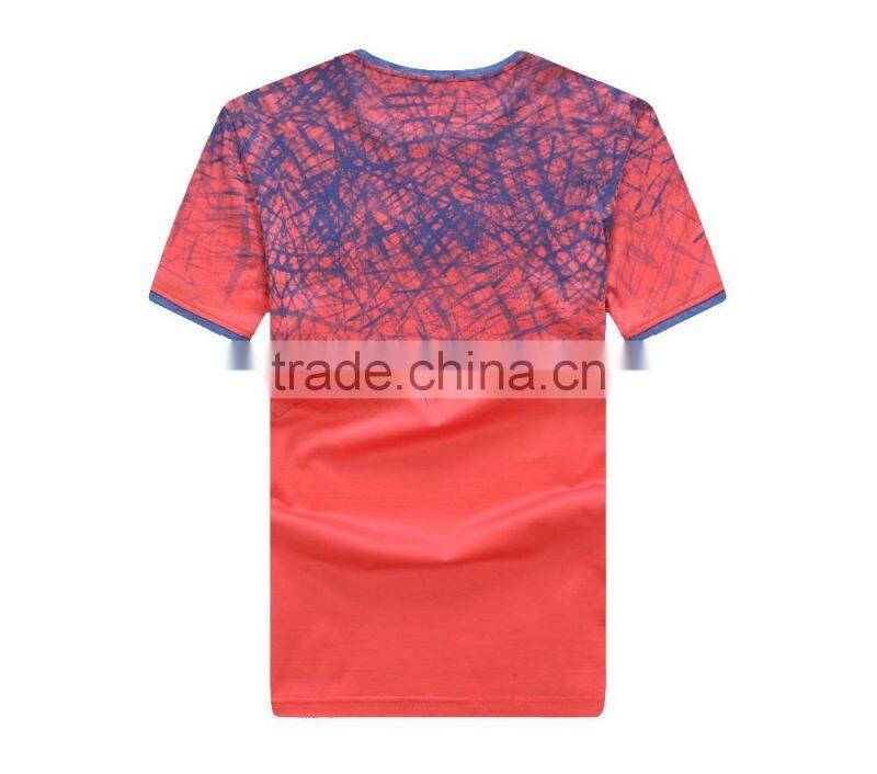 colorful simple design men solid t shirt