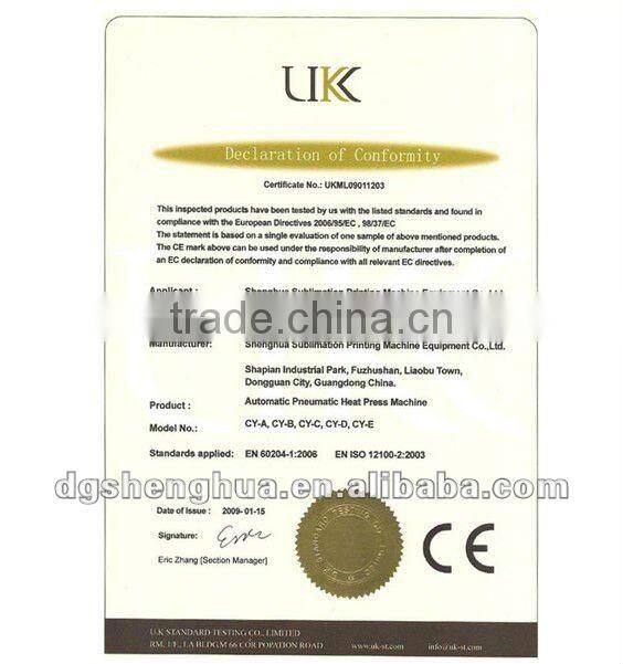 Semi-automatic printing machinery, clothes, mouse pad, poster sublimation transfer printing