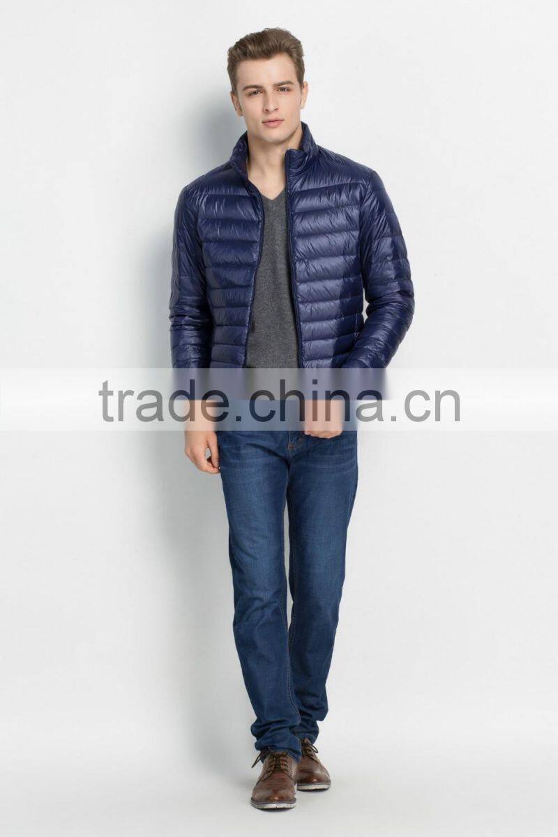 Men Winter Ultra Light Thin Down Feather Jacket
