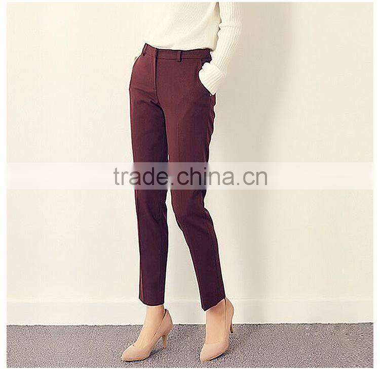 Female trousers pants nine leisure 2017 new spring seven skinny pants suit trousers commute custom made