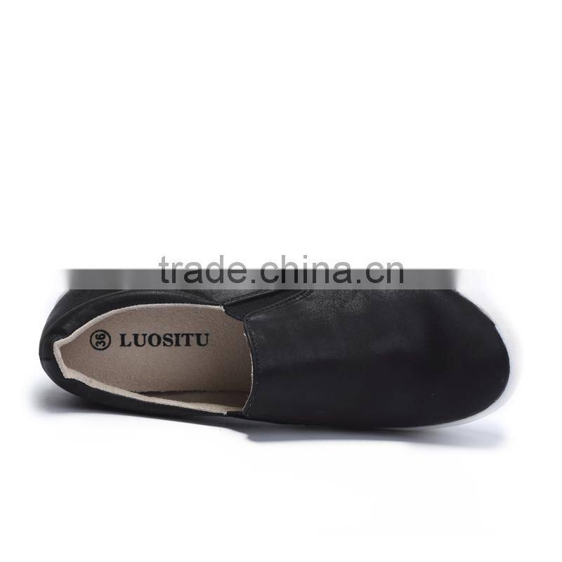 genuine leather women fashion loafers shoe sample had, adults fashion casual shoes best quality price cheap