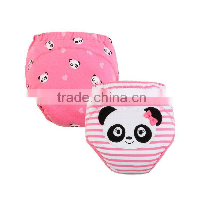 2014 baby wear 100 cotton embroider toddler potty training pants diaper