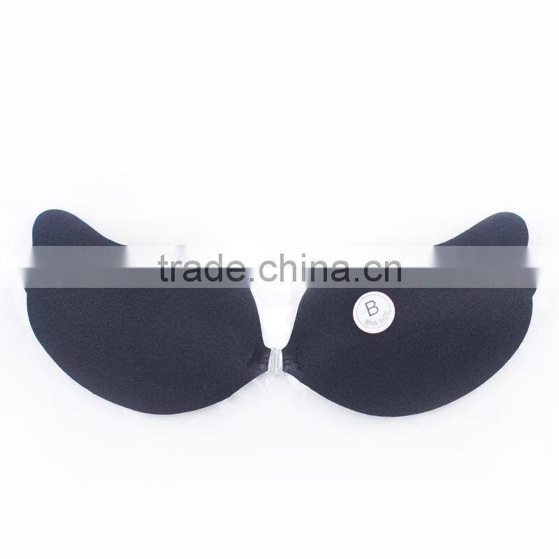 Strong stickness polyolefin gel BRA with breathable holes