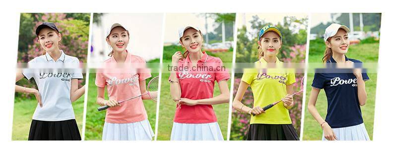 2017 Hot Cotton summer Polo shirt Fahion women sports Polo shirt