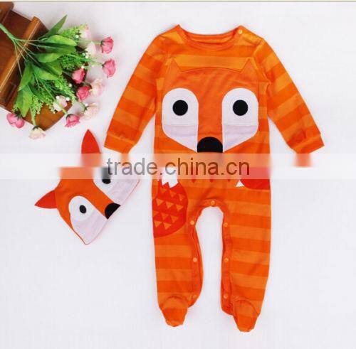 New Baby Newborn cartoon winter Rompers Clothes Bodysuit Jumpsuit Hat Sets 0-24M