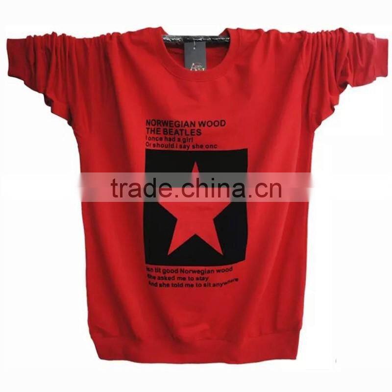 yellow printing cotton lone sleeve t-shirt for ladies