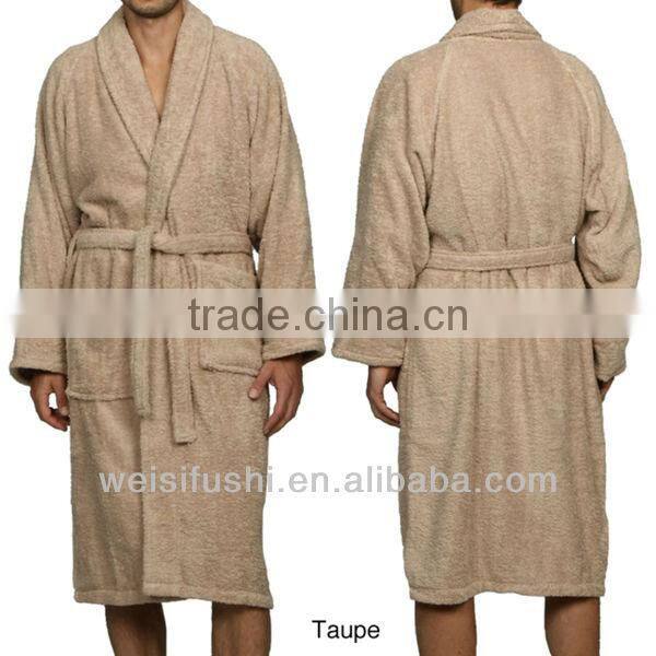 Custom Cotton Poly Unisex Terry Bath Robe