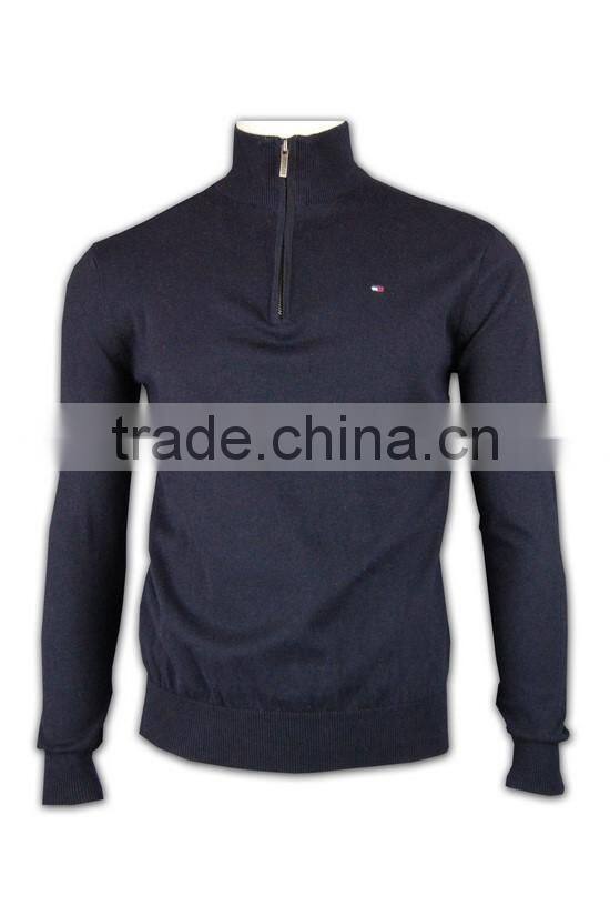 ISO9001/BSCI Manufature thick blank zipper 100% wool sweaters