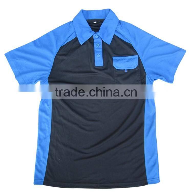 Custom mens short sleeve collar neck shirt polo t-shirt