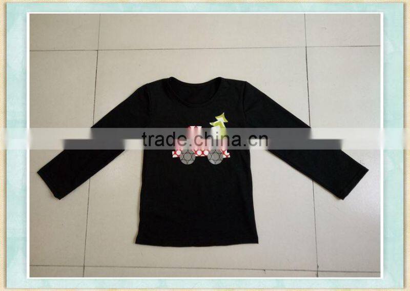 christmas tree pickup truck kids shirt christmas black long sleeve cute shirts boys football boutique t-shirt