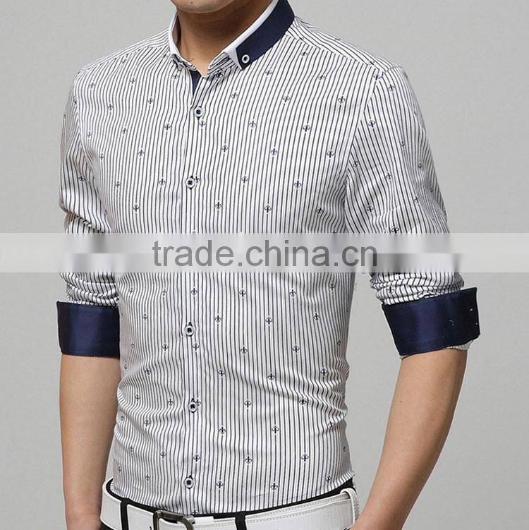 Modern Custom Mens Business Stripes Shirt