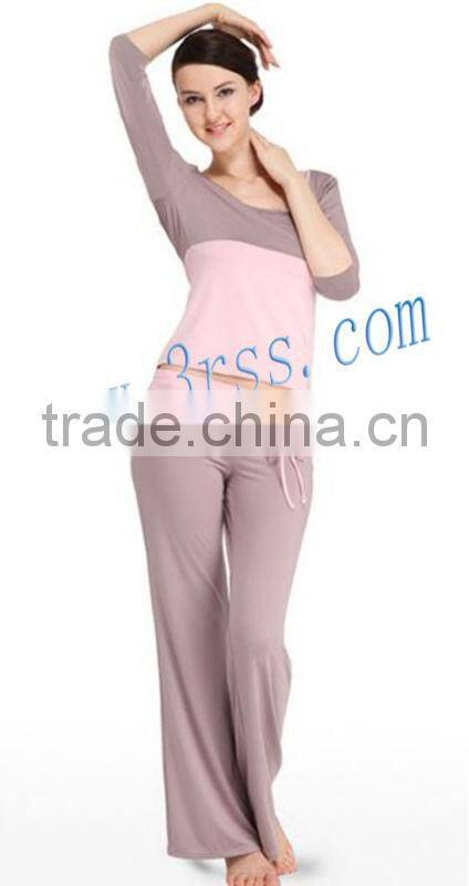 2013 Organic bamboo women yoga wear back knot