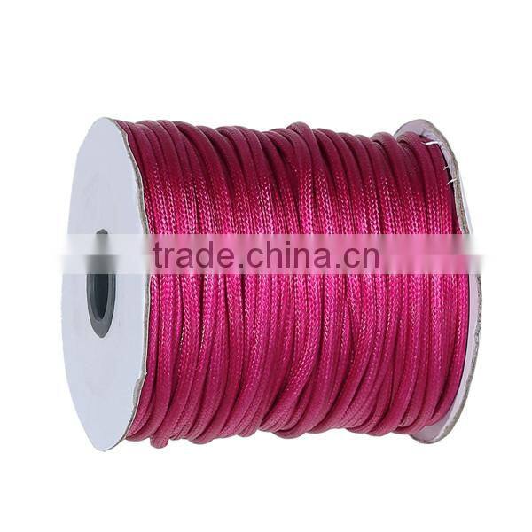 Polyamide Nylon Jewelry Thread Cord Fuchsia 3mm