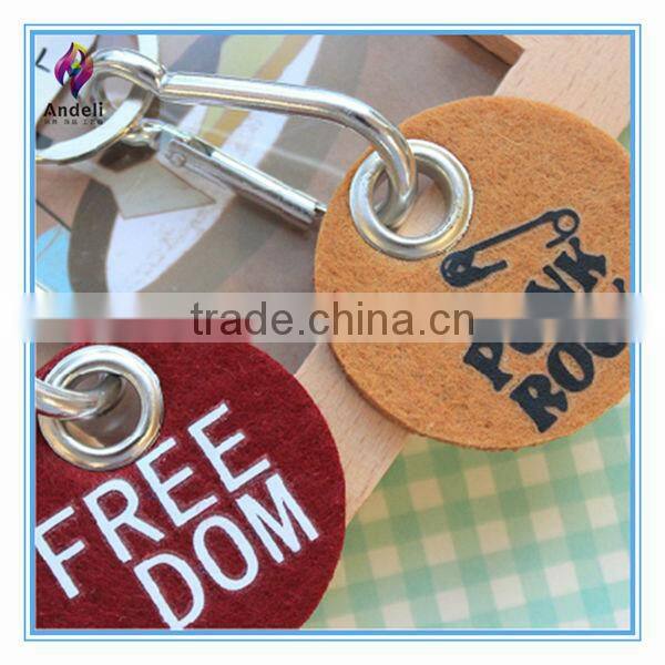 factory custom unusual felt detachable key ring