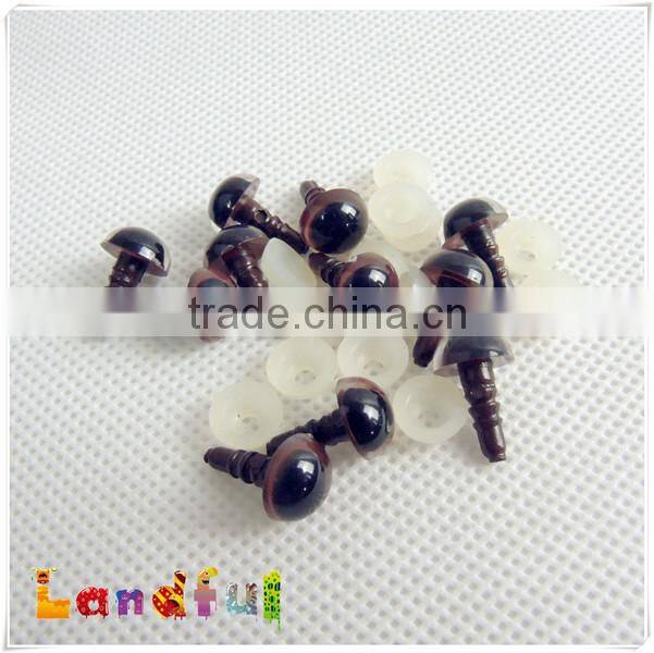 Brown Safety Doll Eyes with Hand Pressed Washer for Plush Teddy Bear