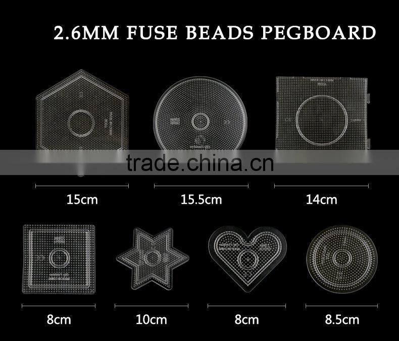 Wholesale Diy Fashion Flexible Kids Craft 24 Colors Tray mini hama Perler Beads