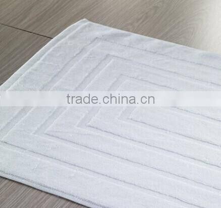 jacquard cotton bath mat