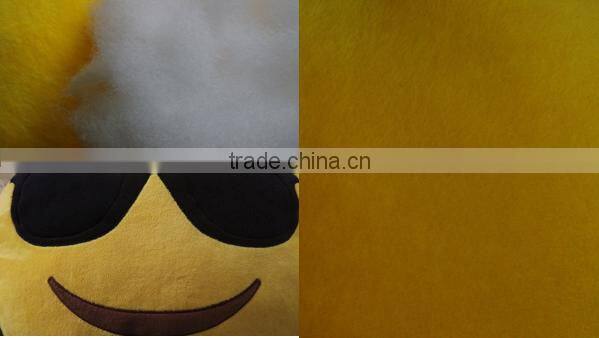 Top quality cute design certification stuffed toys custom plush cushion emoji pillows