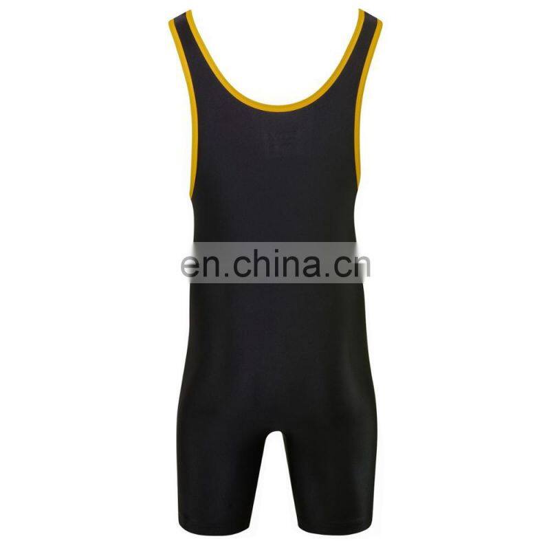 Wholesale cheap sublimation printed men's wrestling singlet