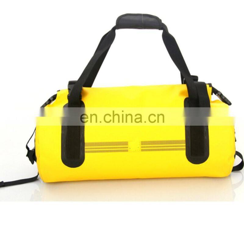 Yellow Durable Travel Waterproof PVC Duffle Bag
