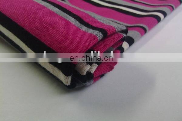 Winfar Textile Good Dyeing Ring Spun Rayon Yarn Dyed Stripe Viscose Knit Fabric