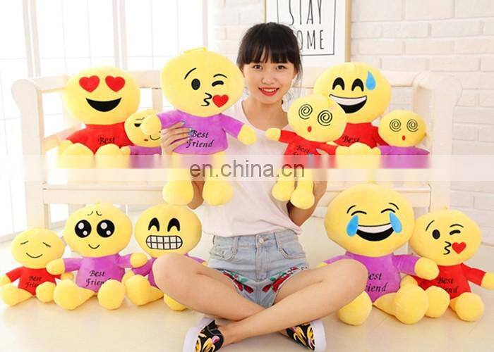 PP cotton Filling and Adults Age Group custom plush emoji pillows