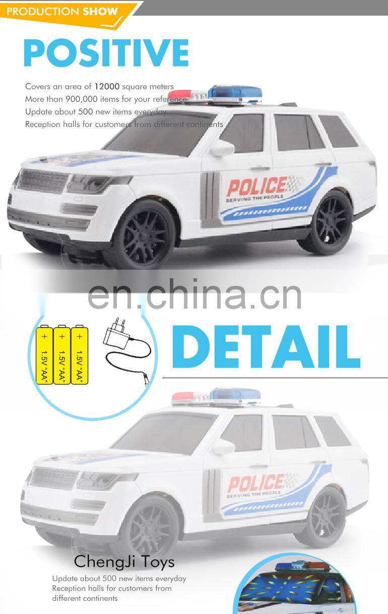 2017 Special electric 3D light military car plastic police toys
