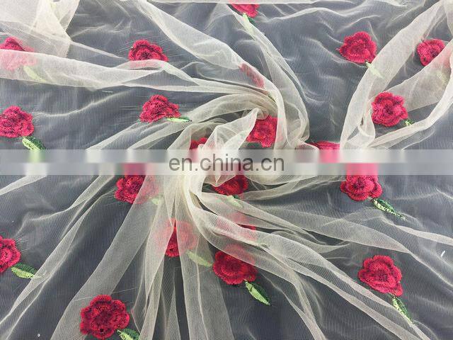 new design custom 3d lace fabric for wedding dress/ladies dress