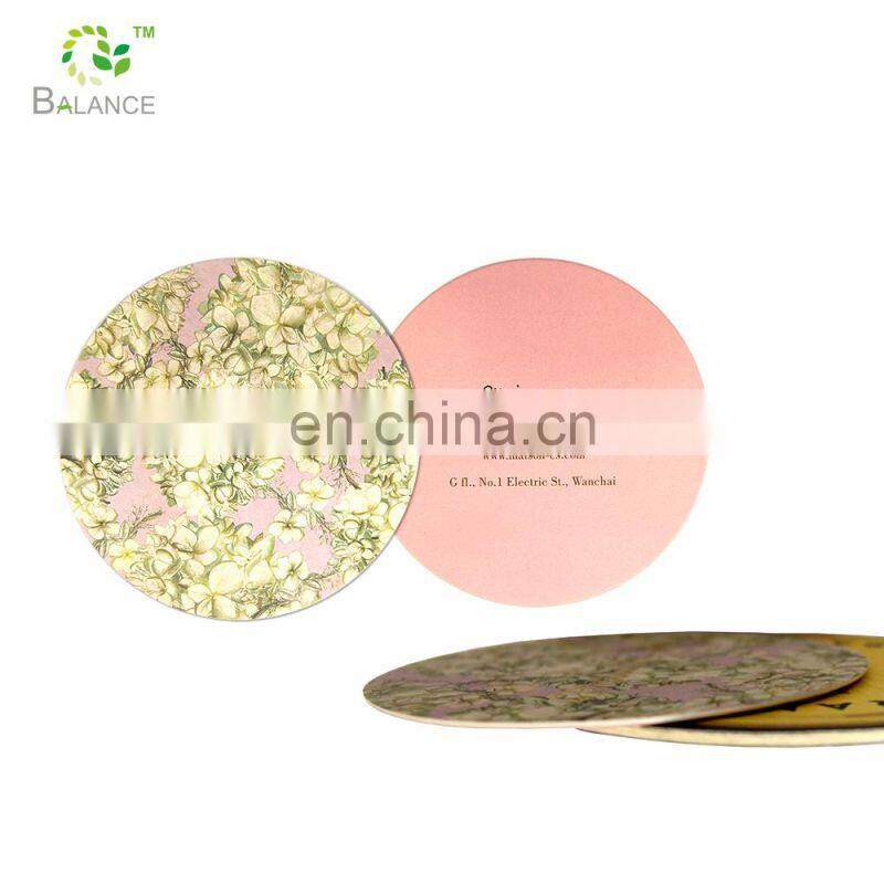 muticoulour customized design Die cut 100*100mm wood coaster squarecork coaster