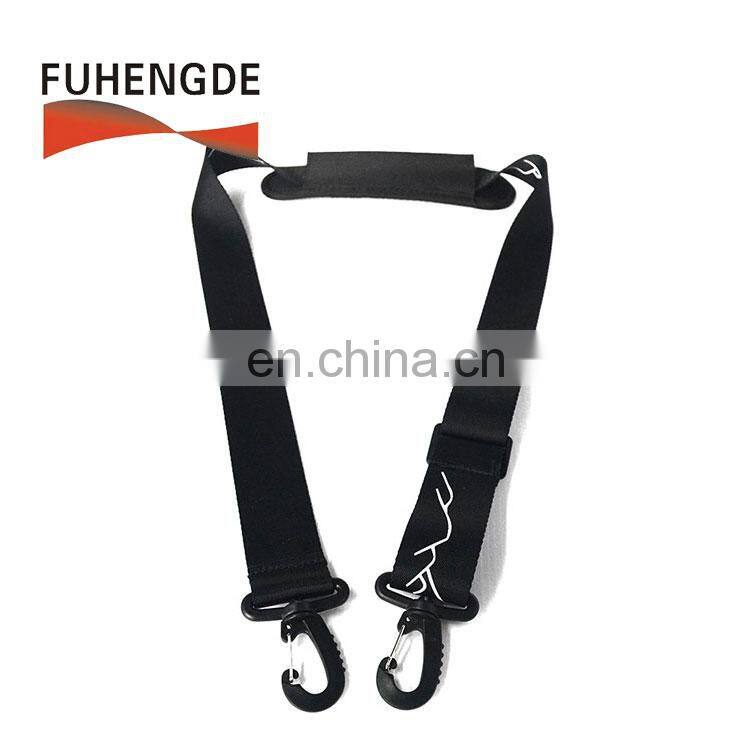 Adjustable and Comfortable Pad Shoulder Strap with Swivel Hook for Bags Briefcases Luggage Black