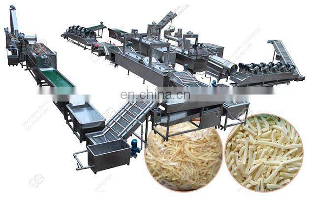 Industrial Use Machine Frozen French Fries Making Machinery Equipment Potato Chips Plant Cost Price