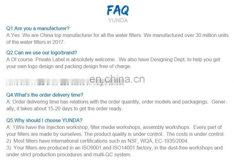 Countertop Stainless Steel 3 stage water filter system residential water treatment systems