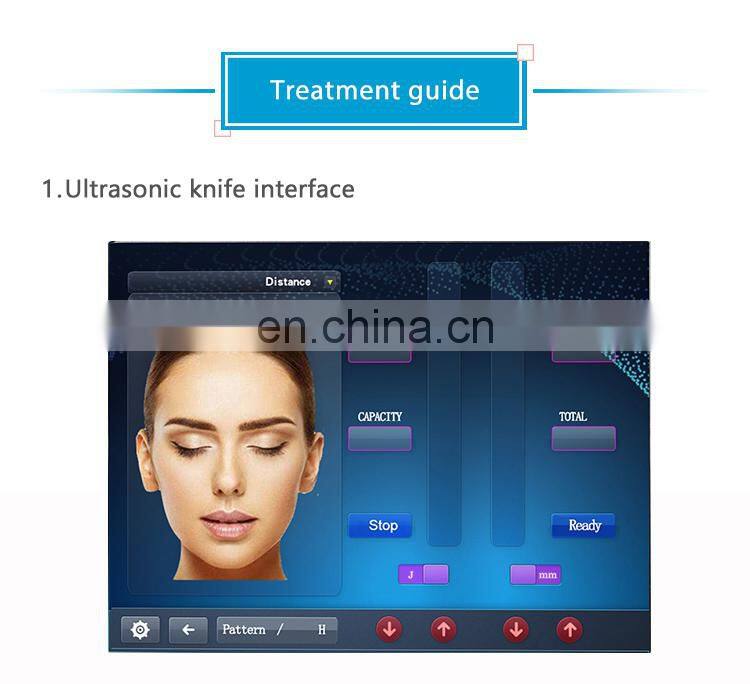 Skin Therapy facial lifting wrinkle removal radar line engraving+hifu device for anti-aging