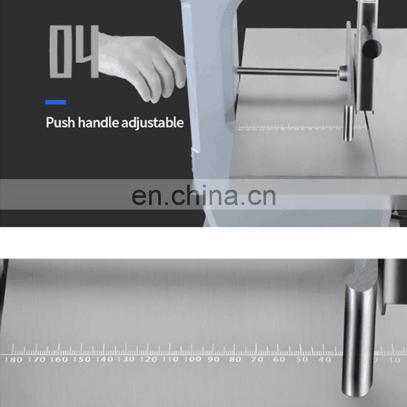 Electric commercial band saw frozen fish meat cutting machine / kitchen equipment bone saw/ portable meat saw machine