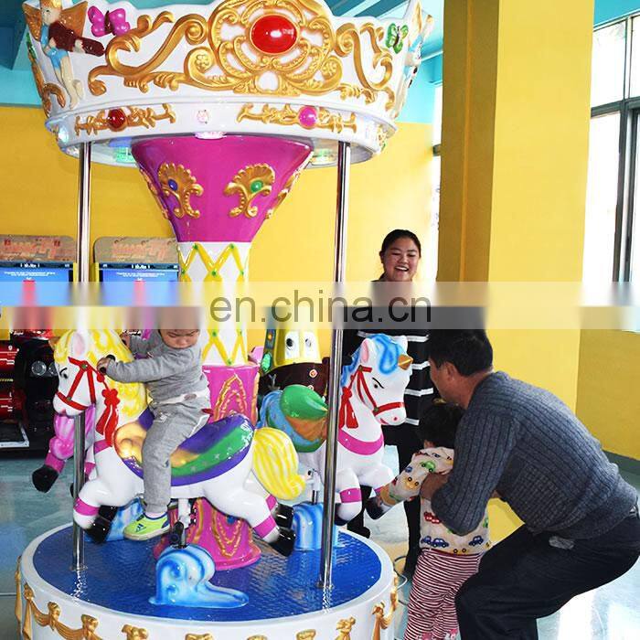 Amusement park carousel children merry go round mini small kids carousel for sale