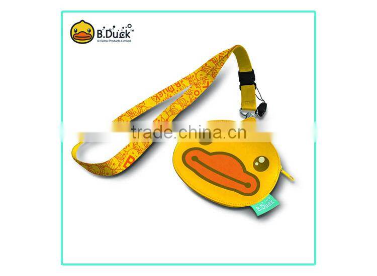 Best selling promotional gifts B.Duck cheap cute pu name badge