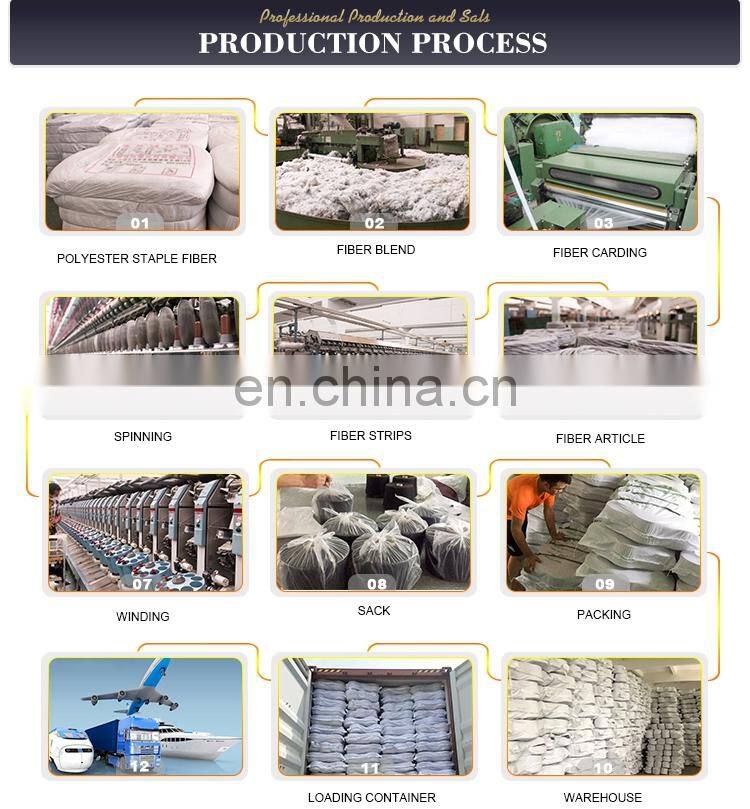 Free Sample Good quality White Dope Dyed Black Colors 100% Polyester Core Spun Yarns Pbt 150d/36f knitting yarn for sweater