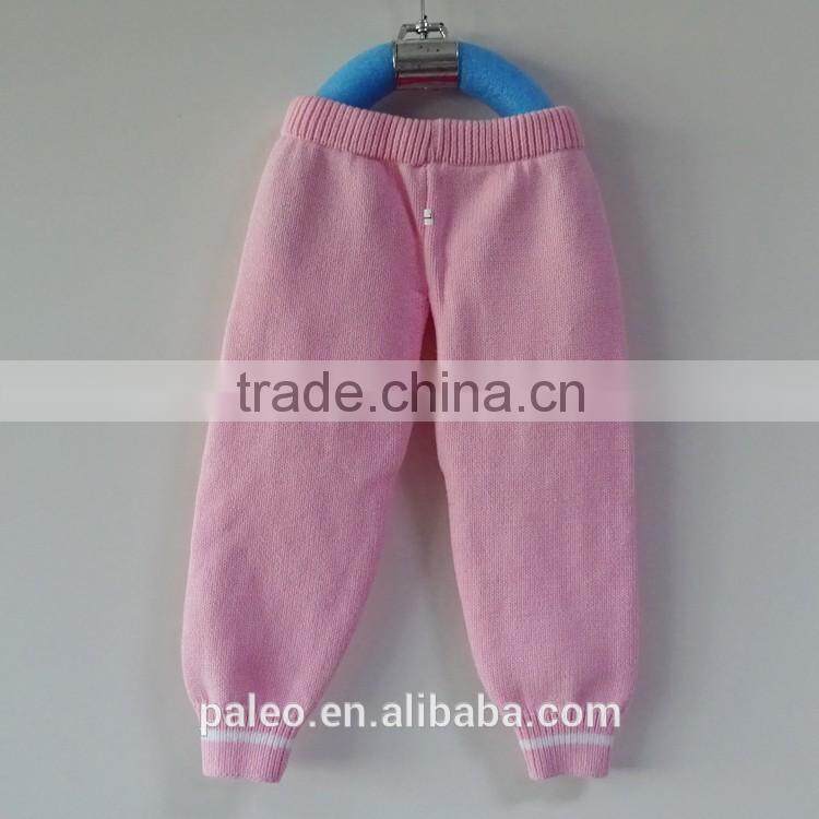 factory price cotton knitting pattern design suit pant coat children