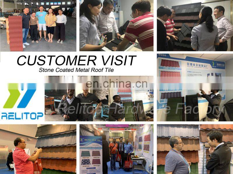 Sand Chip Coated House Roof Stone Tiles Cheap Building Materials