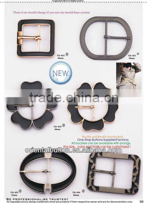 Women fashion metal adjustable buckles
