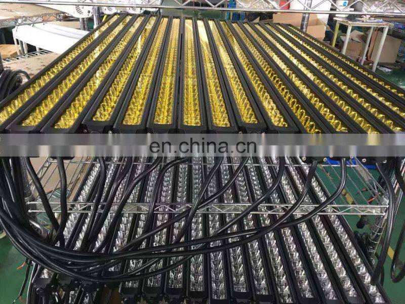 LED25 Off-Road Amber yellow light bar White Lights Single Row Slim Light Bar Out mixed optical tape dt connector Combo LANTSUN