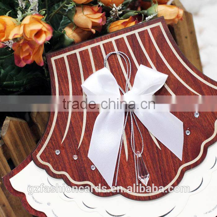 2014 Luxury Wooden Wedding Invitations