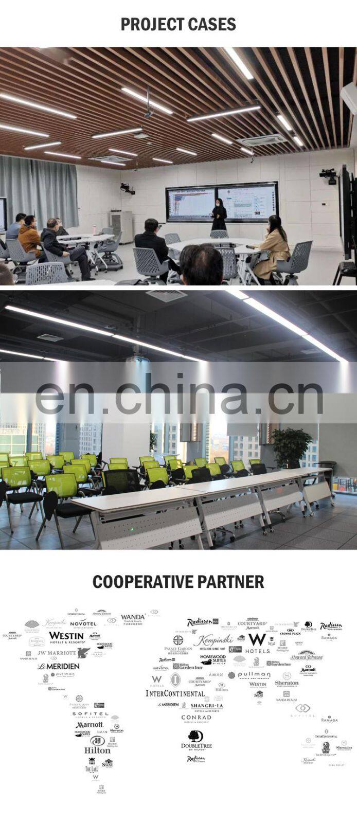 Modern High Lumen Office Airport Aluminum Smd 4000k 60w Led Linear Light