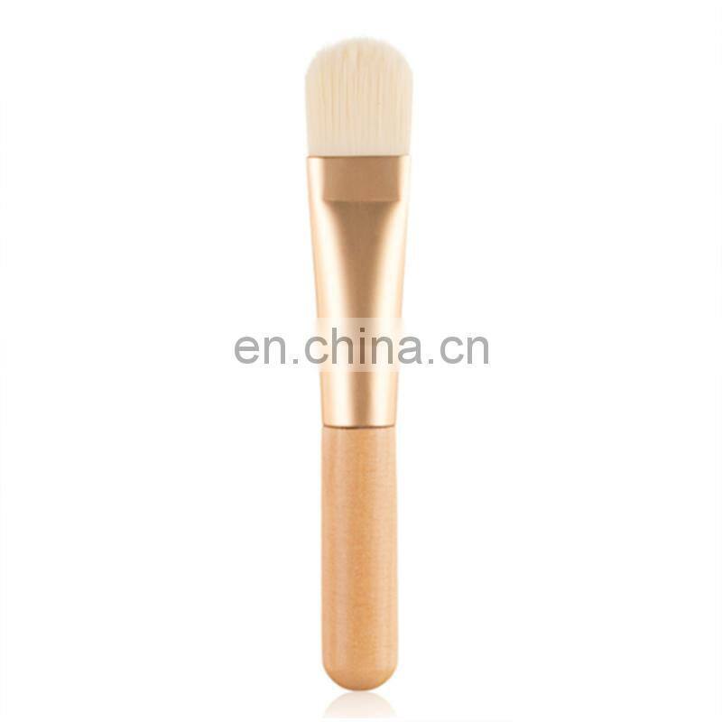 Mask Brushes long Wooden Handle Facial Mask Brush SmallWooden handle soft mask brush Customized Logo