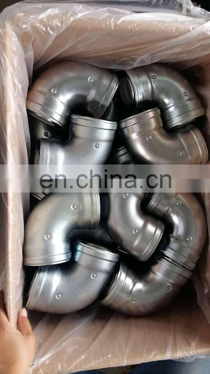90 Degree aluminum 60 100 mm coaxial elbow for gas boiler flue