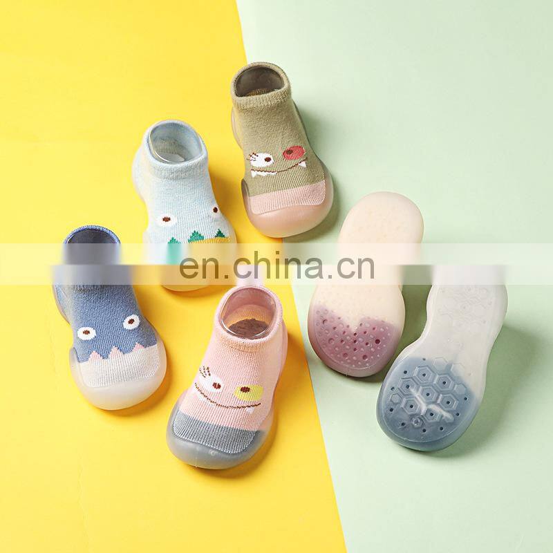 2022 Summer Baby Rubber Soles socks Girls Boys Shoes Newborn Landing Socks Non-slip Soft Socks Cartoon Children Gifts
