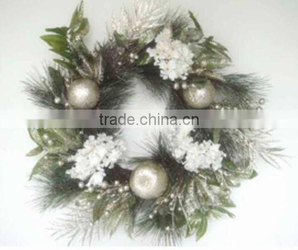 2015 New Design 120cm Artificial Christmas Gift Xmas Wreath WITH Three Sets